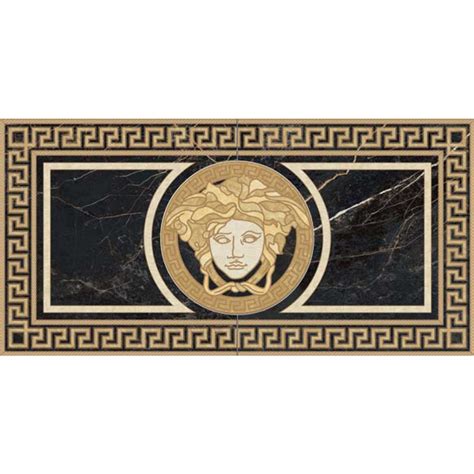 Versace Rosone Nero Porcelain Tile 